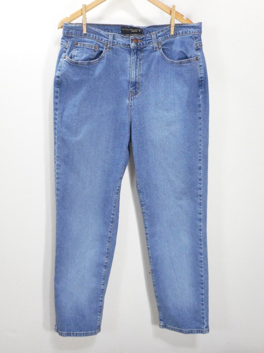 Venezia Women's Plus size 20 Denim Jeans Blue Tapered Vintage High Waist
